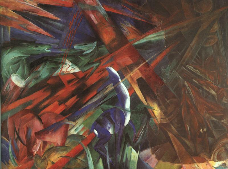 Franz Marc Animal Destinies : The Trees Show their Rings ; The Animals, their Veins